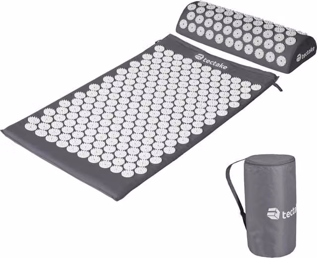 tectake Muscle Tension Reliever Acupressure Mat Set - Grey