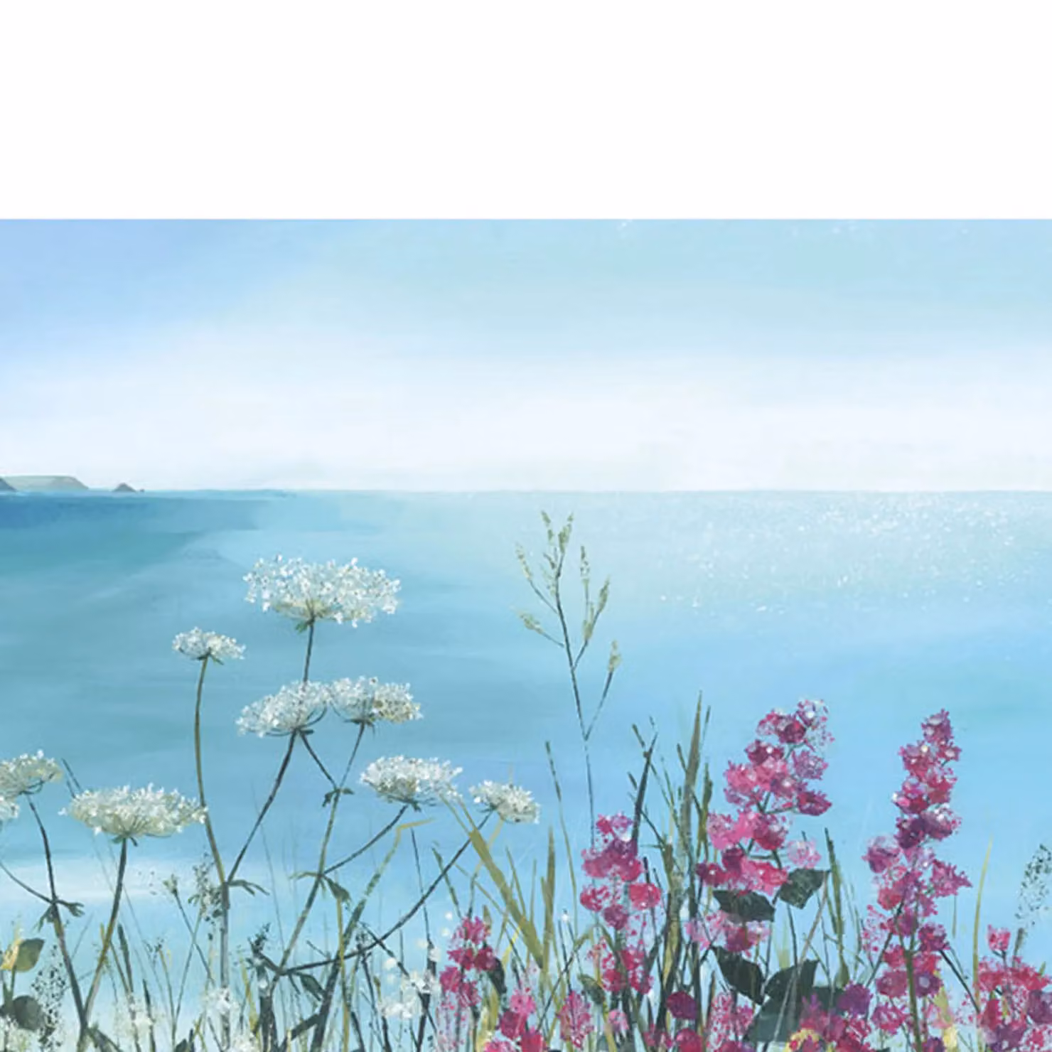 Claire Henley Coastal Walk June Multicolour Botanical Paper Poster – 2