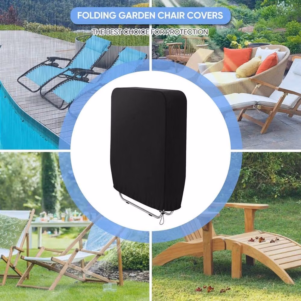 EONLION Waterproof 3 Seater Swing Chair Cover in Black, Size: 100 cm – 1