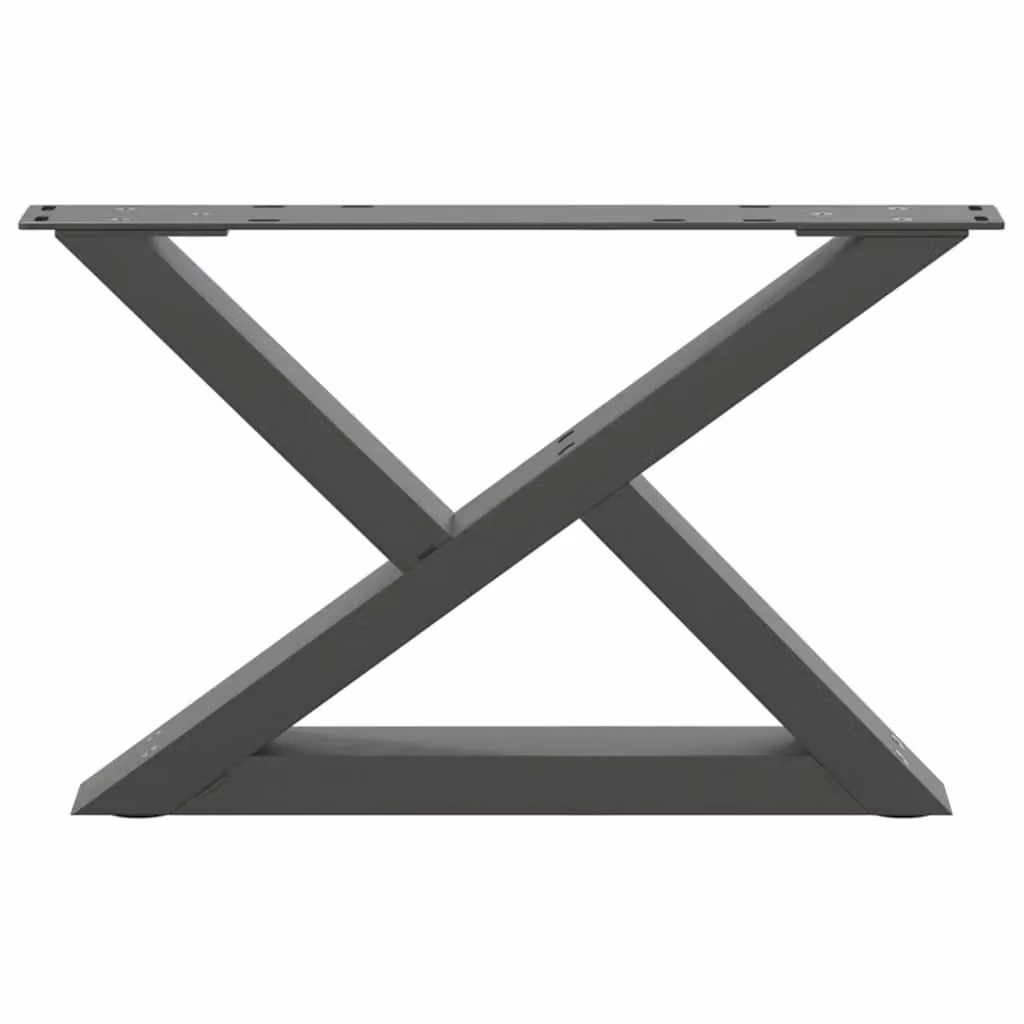 Berkfield Home Steel Coffee Table Legs, 2 Pieces, Anthracite, H: 50 cm, W: 30 cm – 3