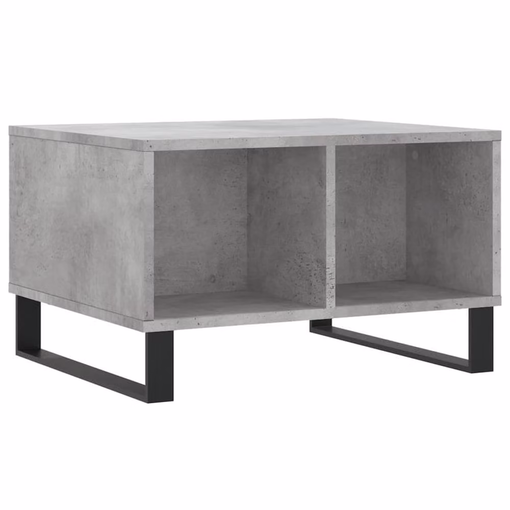 Berkfield Home Modern Rectangular Coffee Table in Concrete Grey, W/D/H: 60 x 50 x 36.5 cm – 3