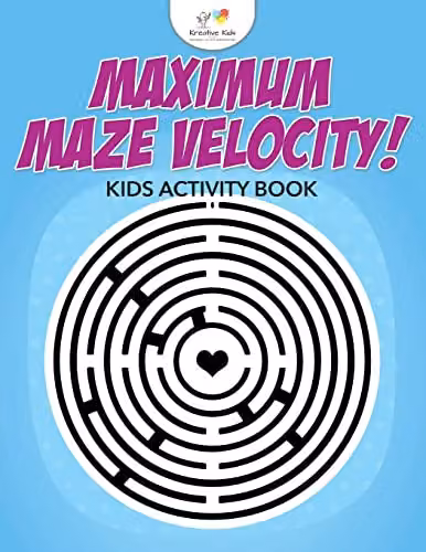 Kreative Kids Maximum Maze Velocity Kids Activity Book in Blue