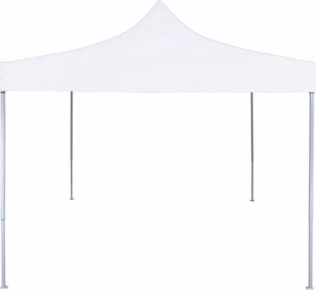 Berkfield Home Professional Folding Party Tent, White Steel and PVC, W/D/H: 3 x 3 x 3 m