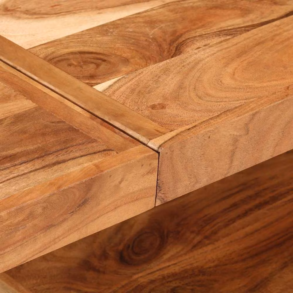 Berkfield Home Industrial Console Table in Brown Solid Acacia Wood, W/D/H: 150 x 30 x 75 cm – 2