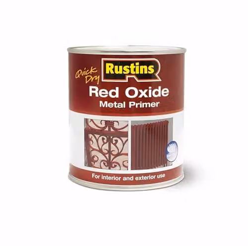 Rustins Red Oxide Metal Primer, Quick Drying Barrier Protection, 1 l – 1