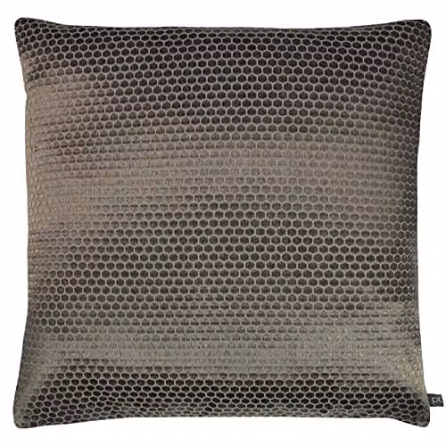 Prestigious Textiles Emboss Metallic Mosaic Tile Cushion, Brown, W/D/H: 55 x 55 x 55 cm