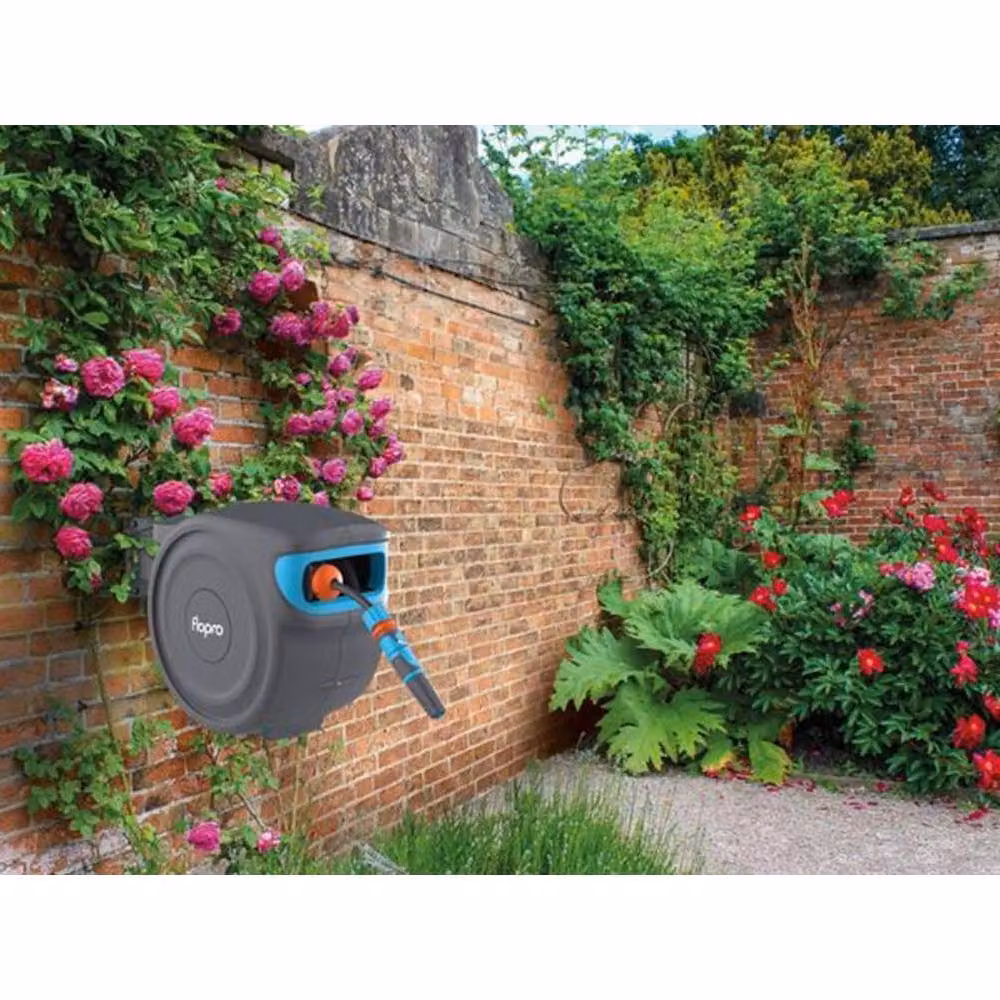 Flopro Automatic Wall Mounted Hose Reel with 20m Hose in Grey – 2