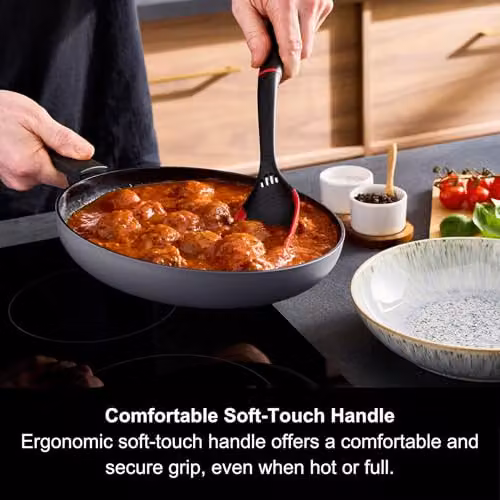 Morphy Richards Grey Aluminium Frying Pan with Ceramic Coating, Diameter: 24 cm – 4
