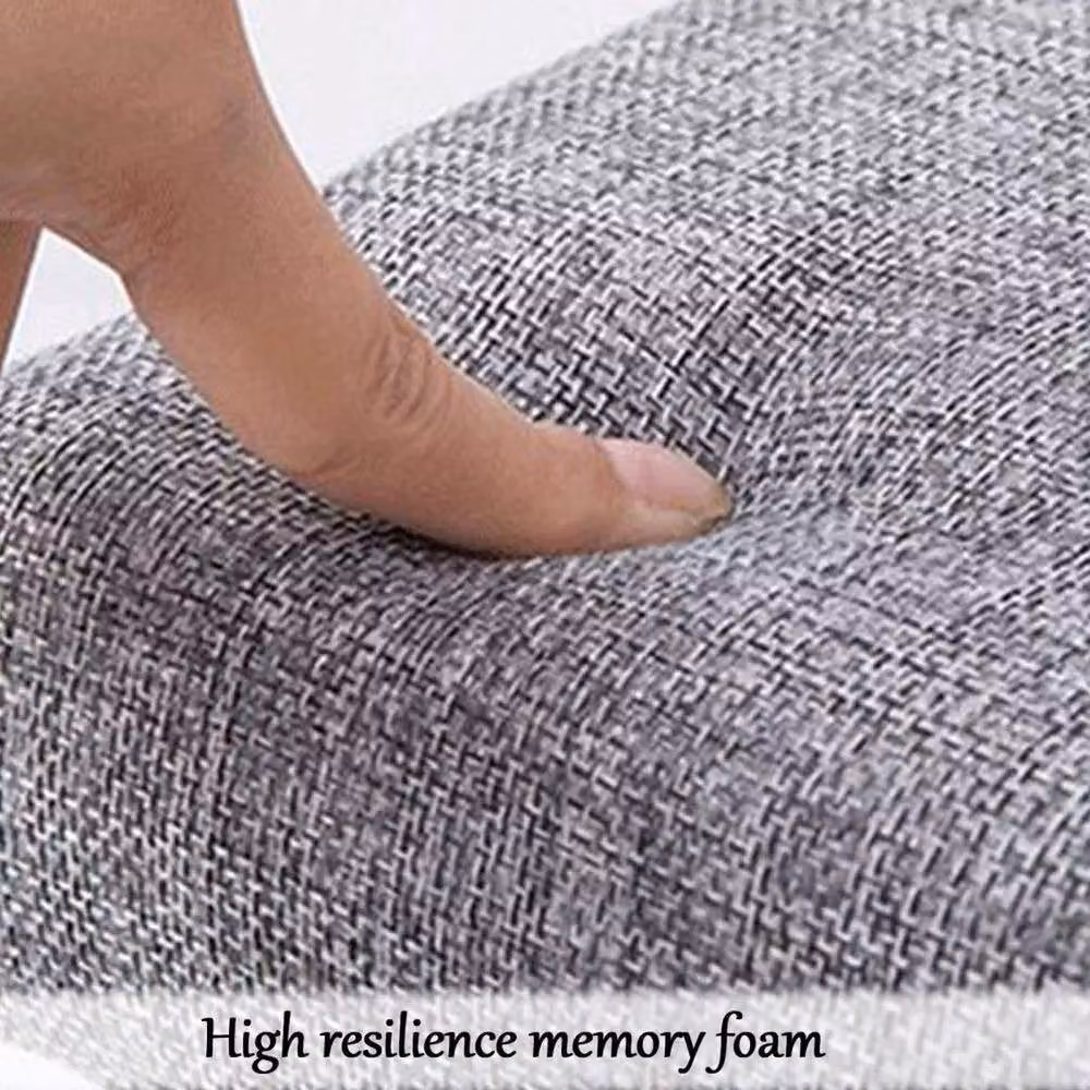 NESTLUNE Extra Large Ottoman Storage Seat Stool Trunk in Grey, W/D/H: 100 x 15 x 15 cm – 5