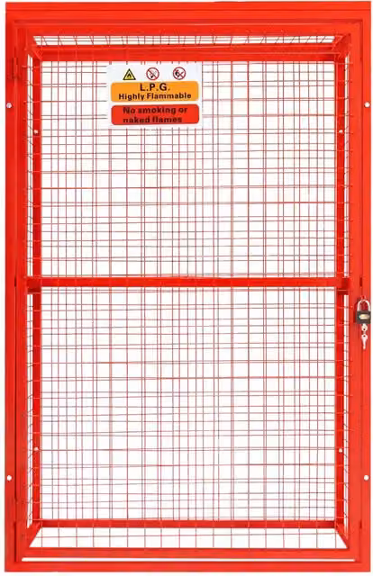 Monstershop Red Gas Bottle Collapsible Mesh Cage, W/D/H: 181 x 116 x 57 cm