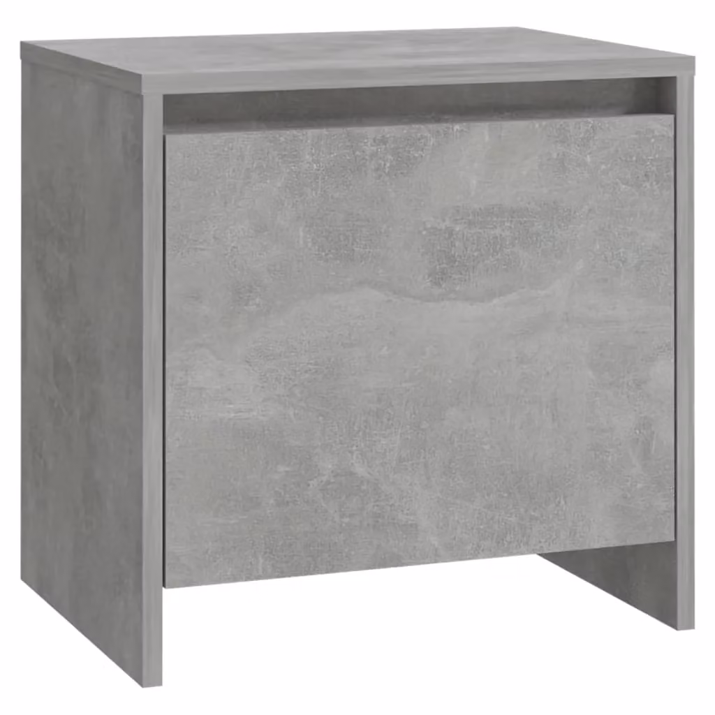 Berkfield Home Bedside Cabinet in Concrete Grey, W: 45 cm, D: 34 cm, H: 44.5 cm – 2
