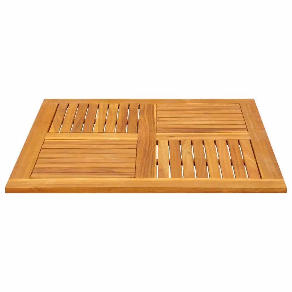 Berkfield Home Square Solid Wood Acacia Table Top, Brown, W: 90 cm, D: 90 cm, H: 2.2 cm – 3