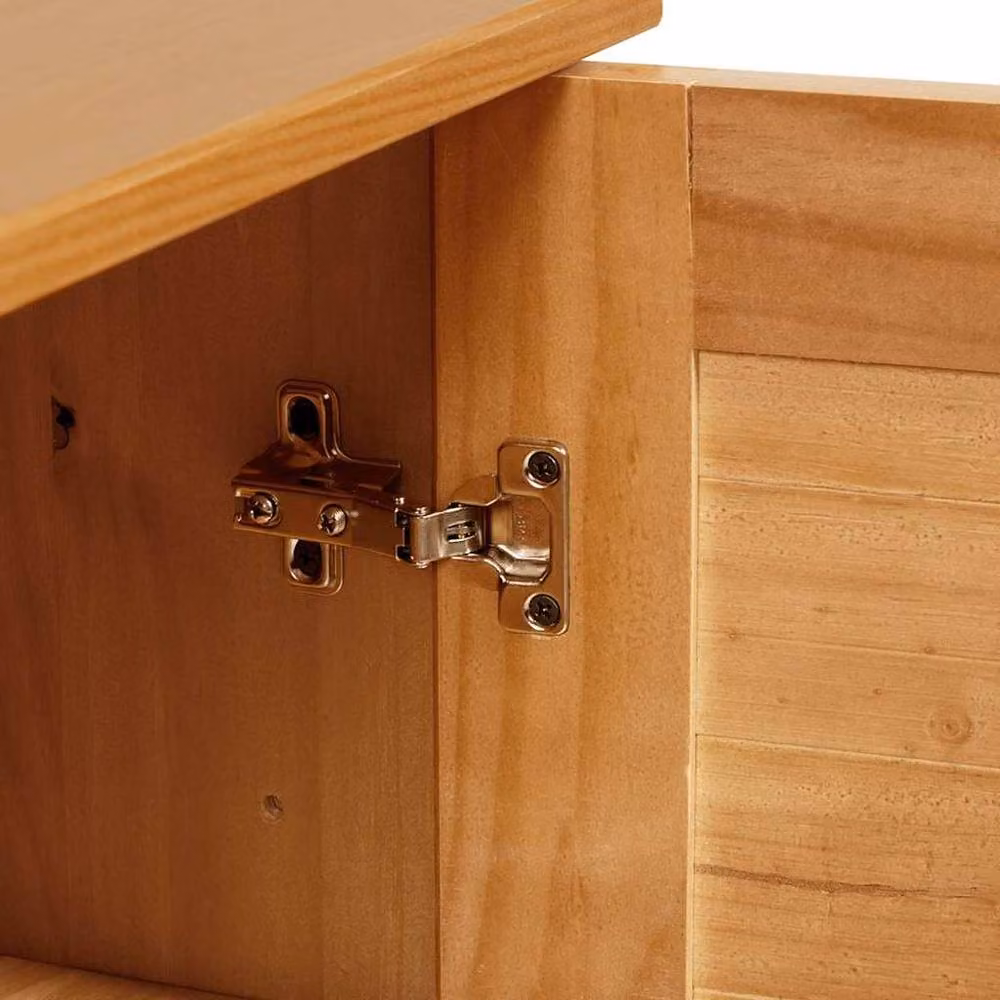 Berkfield Home Wall-mounted Rustic Solid Pine Wood Storage Cabinet in Honey Brown, W/D/H: 71.5 x 34.0 x 67.5 cm – 5