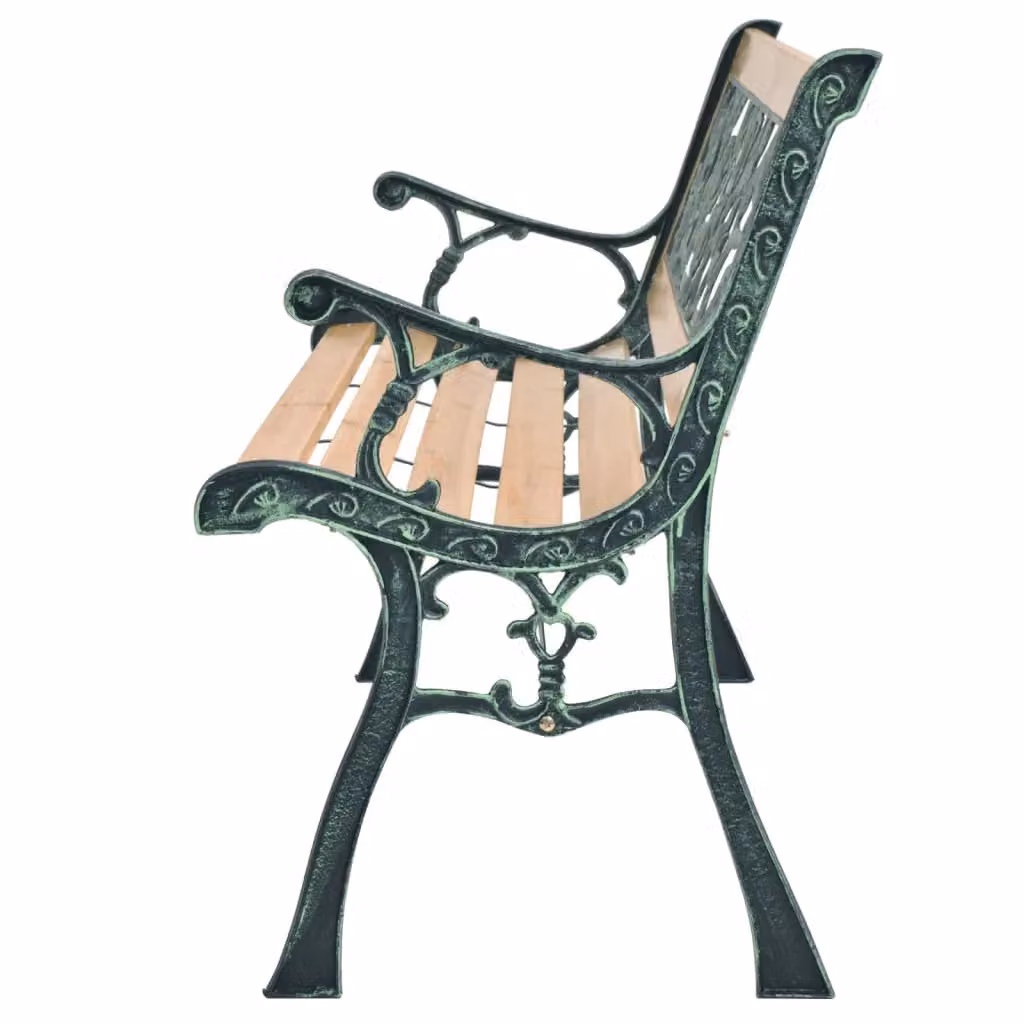 Berkfield Home Garden Bench in Brown Treated Hardwood, Width: 122 cm – 2