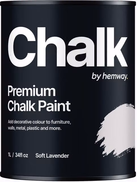 Hemway Chalk Paint in Soft Lavender Purple, Flat Matt, 1 l