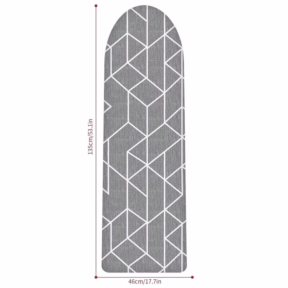 PAWNORA Modern Geometry Printed Ironing Board Cover in Grey – 2
