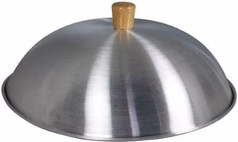 dexam Aluminium Wok Lid, Silver, Diameter: 36 cm – 1