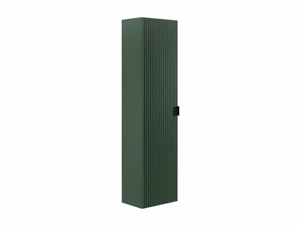 Vente-unique Green Suspended Grooved Bathroom Vanity Unit with White Ceramic Inset Basin, W: 60 cm, D: 47 cm, H: 80 cm – 3