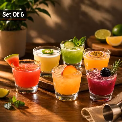 Orsina Set of 6 Transparent Glass Shot Glasses, 25ml Each – 3