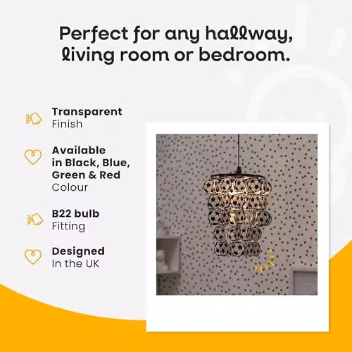 ValueLights Red Football Paper Ceiling Pendant Shade, Width: 23 cm – 4
