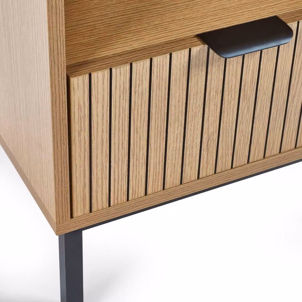 Cheshire Suri Modern Square Wood Side Table in Beige – 6