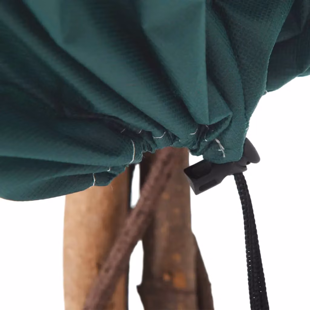 Berkfield Home Plant Fleece Covers with Drawstring, 8 Pack, Green, W/H: 0.8 x 1.2 m – 5