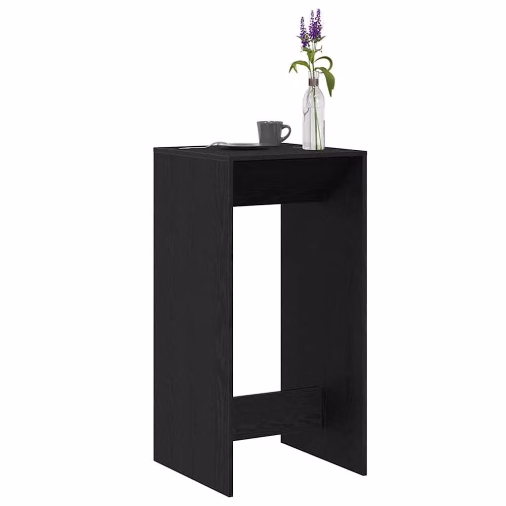 Berkfield Home Modern Black Oak Bar Table, W/D/H: 51 x 50 x 103.5 cm – 3