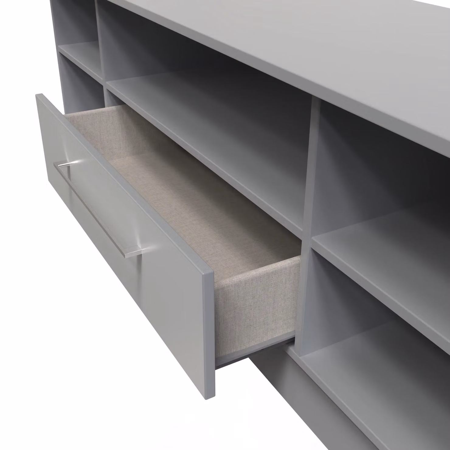 2 U Gloucester Wide 1 Drawer TV and Media Unit in Dark Grey – 4