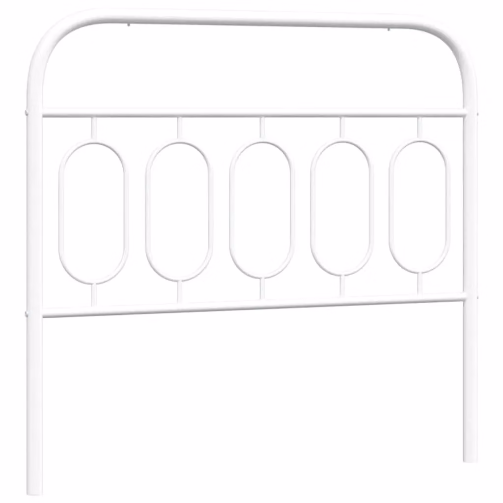 Berkfield Home Classic Metal Headboard in White, Width: 107 cm – 2