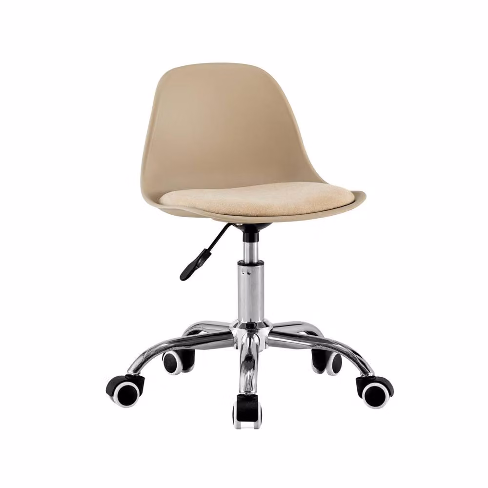 sweeek Children's Adjustable Task Chair with Chrome Base and Castors in Beige – 2