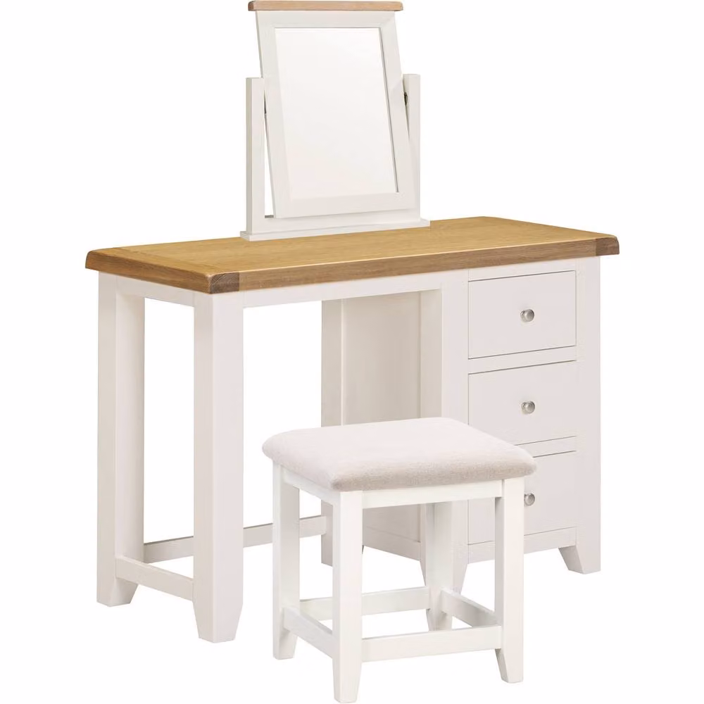 Seconique Classic Dressing Table Set in Beige and White – 2