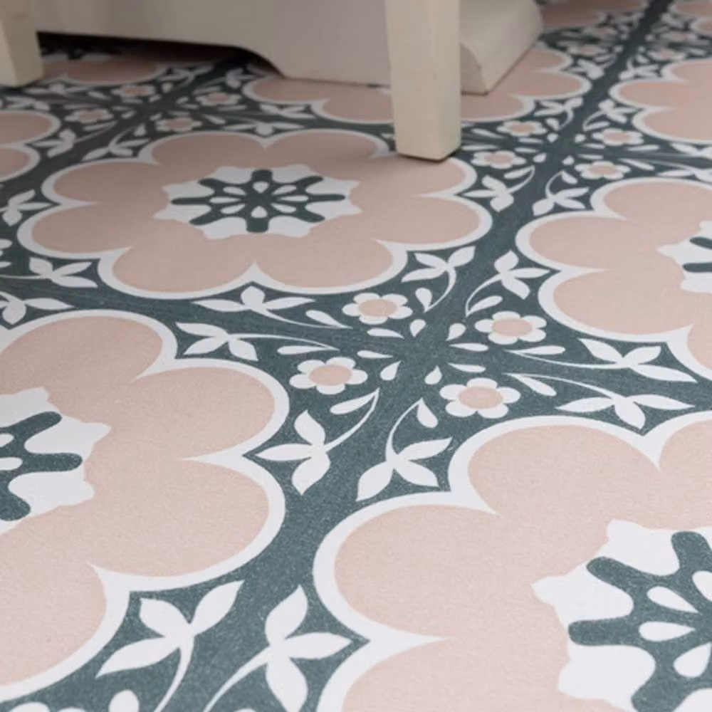FloorPops Daphne Pink Self Adhesive Vinyl Floor Tiles, Pack of 10 (0.93sqm), W/D/H: 30.48 x 30.48 x 30.48 mm – 4