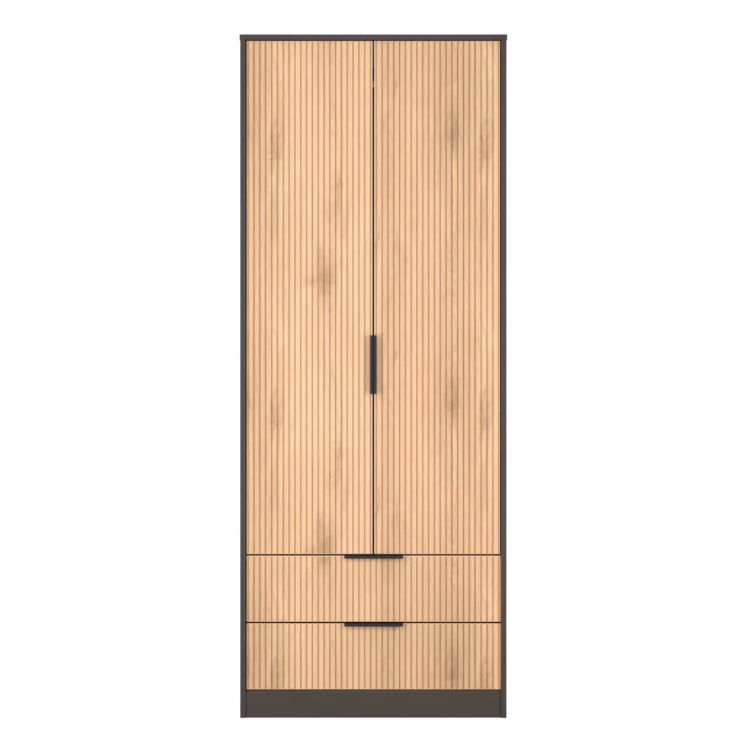 Ready Assembled 2 U Fuji Grey 2 Door 2 Drawer Wardrobe – 1