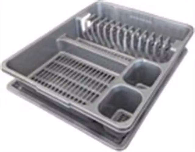 Nordara Grey Kitchen Sink Dish Drainer with Drip Tray – 1