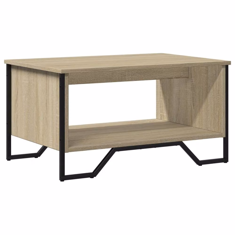 Berkfield Home Sonoma Oak Coffee Table in Beige, W: 75 cm, D: 51 cm, H: 40 cm – 3