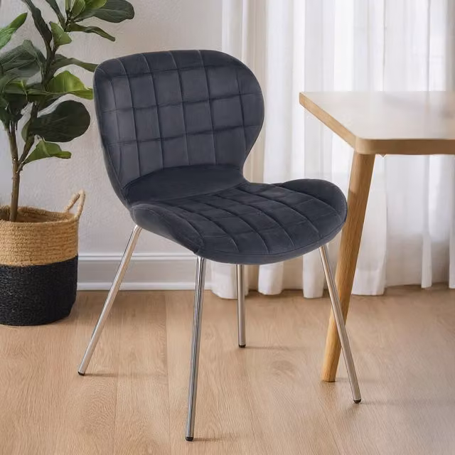 Orsina Warton Grey Velvet Dining Chair by Interiors by Premier – 2