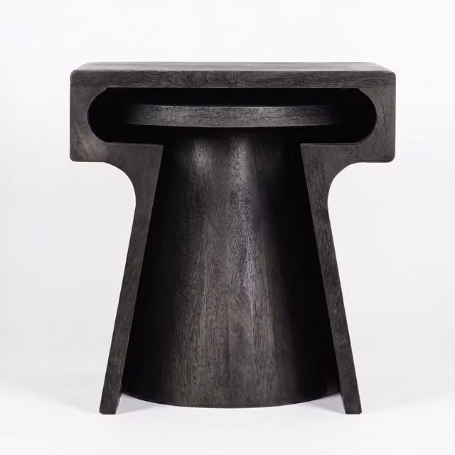 Elm Home And Garden Greenwich Nest of Tables in Grey Mango Wood