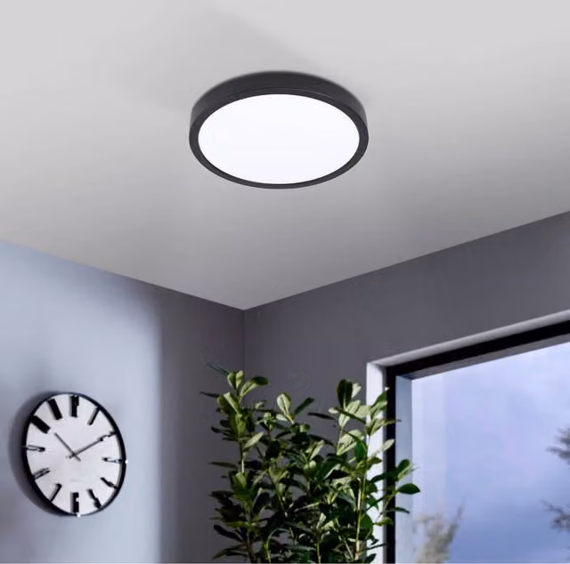 Eglo Fueva 5 LED Ceiling Light in Black