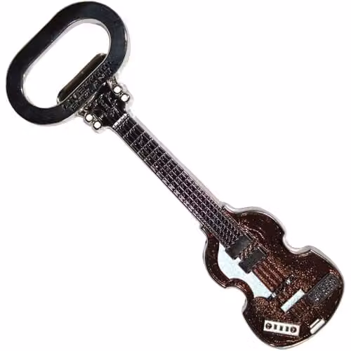 Rock Off Beatles Mathew Street Brown and Orange Metal Bottle Opener