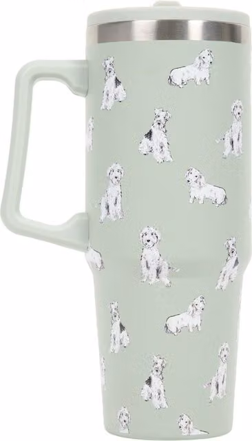 Waggy Tails Nitro Vacuum Tumbler in Sage Green