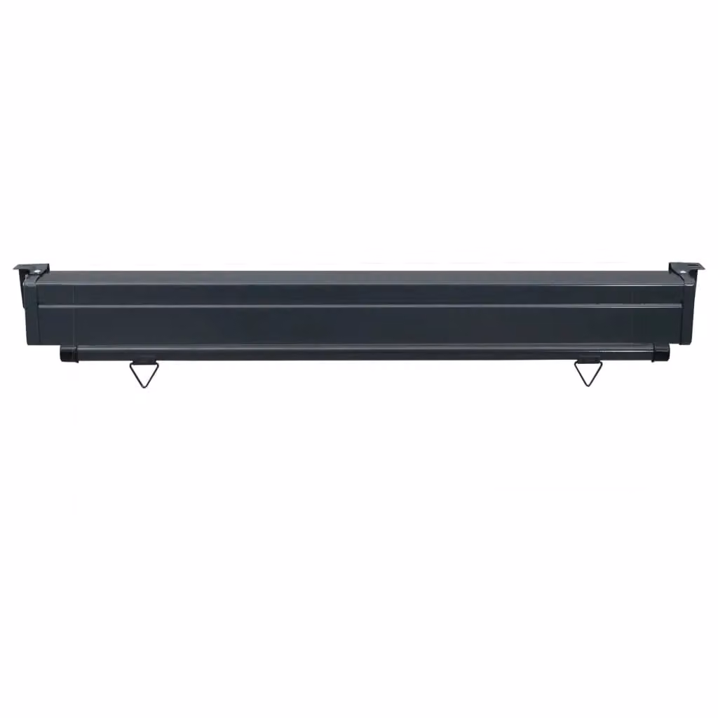 Berkfield Home Brown Balcony Side Awning with Manual Pull Polyester Fabric and Aluminium/Steel Frame, W/H: 140 x 250 cm – 4