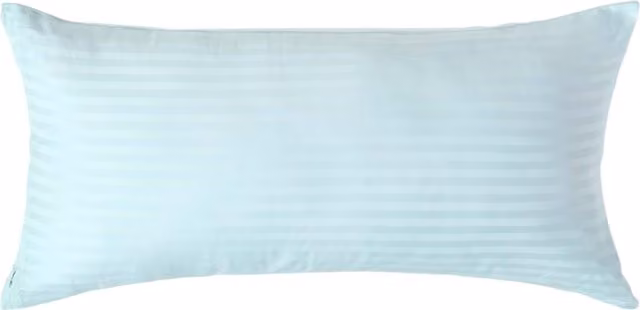 Homescapes Blue 330 Thread Count Egyptian Cotton Percale Housewife Pillowcase, W: 80 cm, H: 40 cm