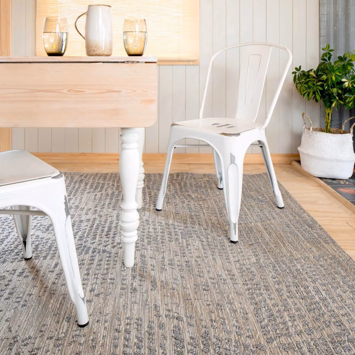 Kukoon Beige and Grey Trellis Woven Outdoor Area Rug, W/D/H: 120 x 170 cm – 2
