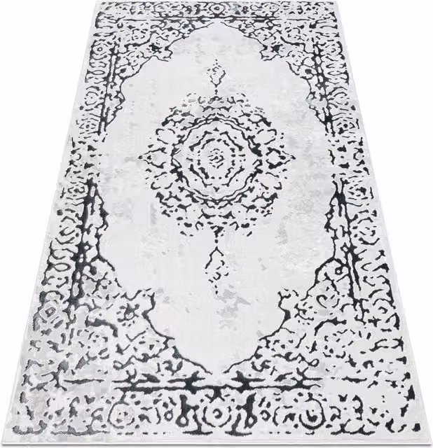 RugsX Allure Geometric Modern Rug in White, W: 160 cm x D: 220 cm – 1