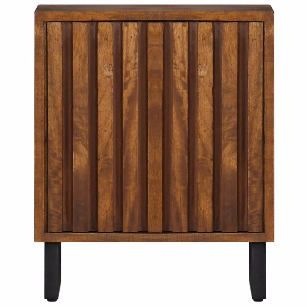 Berkfield Home Dense Bedside Cabinet in Brown Solid Mango Wood, W/D/H: 40 x 30 x 50 cm – 2