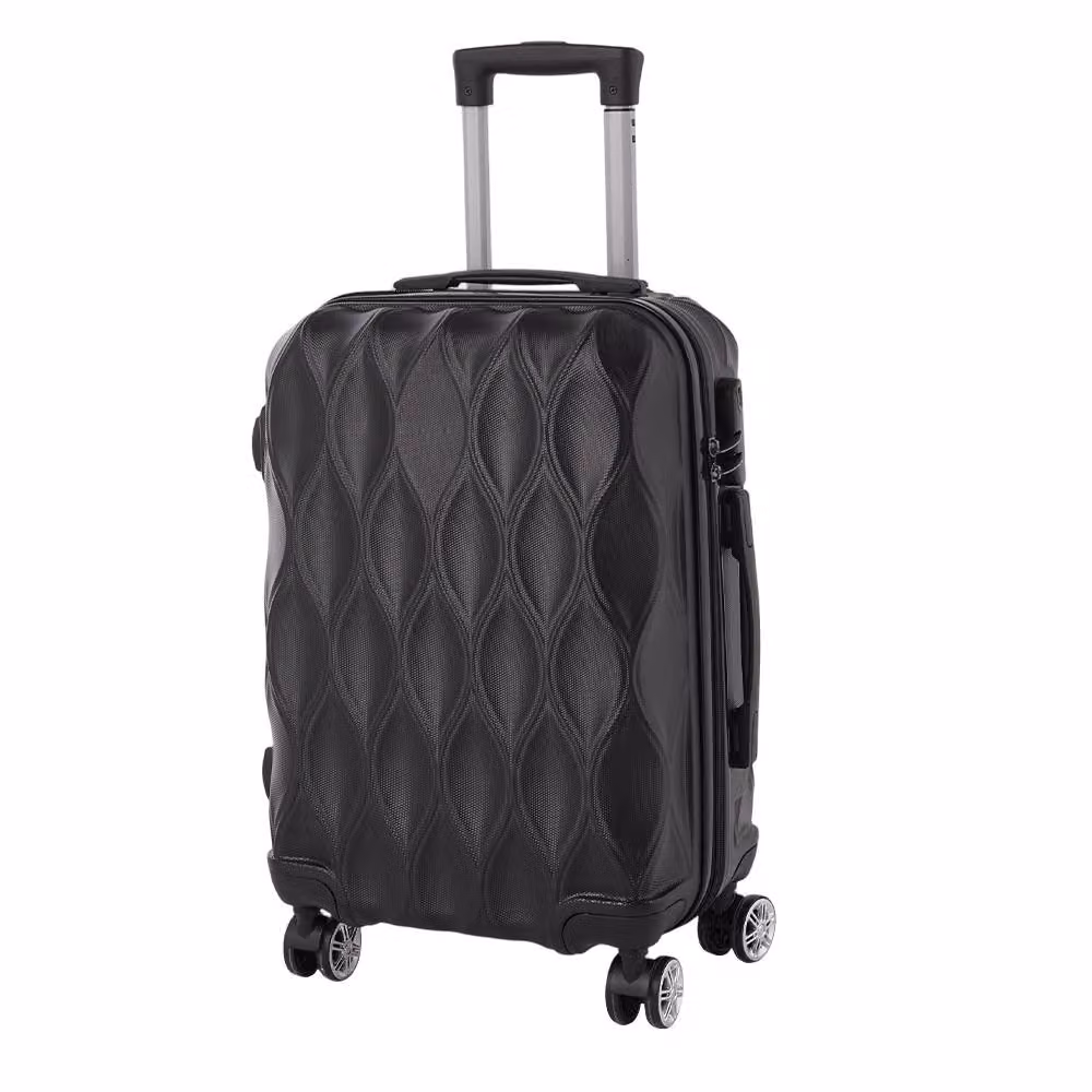 SHEONLY 5-Piece Lockable Travel Suitcase Set in Black – 2