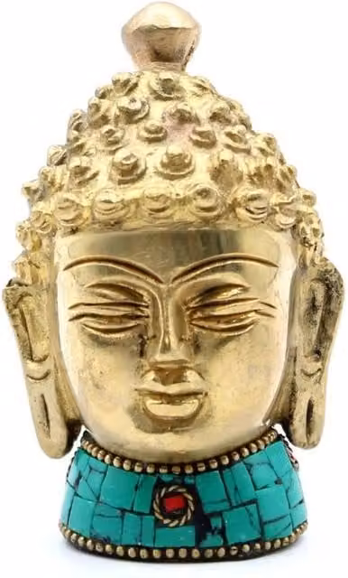 KDMD Gold Metal Buddha Figure for Meditation and Decor, Height: 8 cm – 1