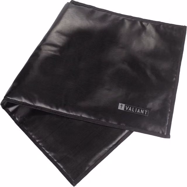 Valiant Fire Resistant Protective Hearth Mat, Black, W: 98 cm, D: 43 cm