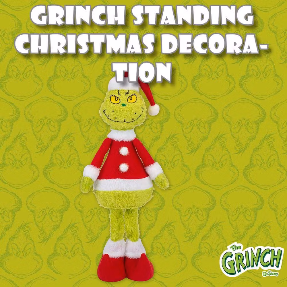 VFM e-Store Grinch Standing Christmas Decoration, Green, H 46 cm x W 18 cm x D 18 cm – 3