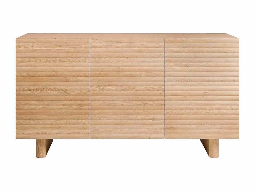 Vente-unique LUDIMA Sideboard with 3 Doors in Light Oak MDF, W/D/H: 150 x 41.8 x 81.3 cm – 2